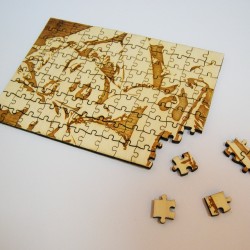 Puzzle madera grabado con tu foto